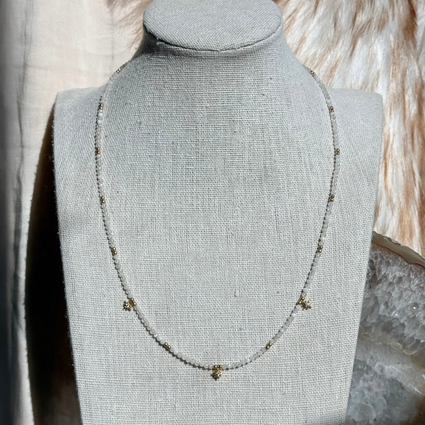 Star Dust Necklace- Moonstone