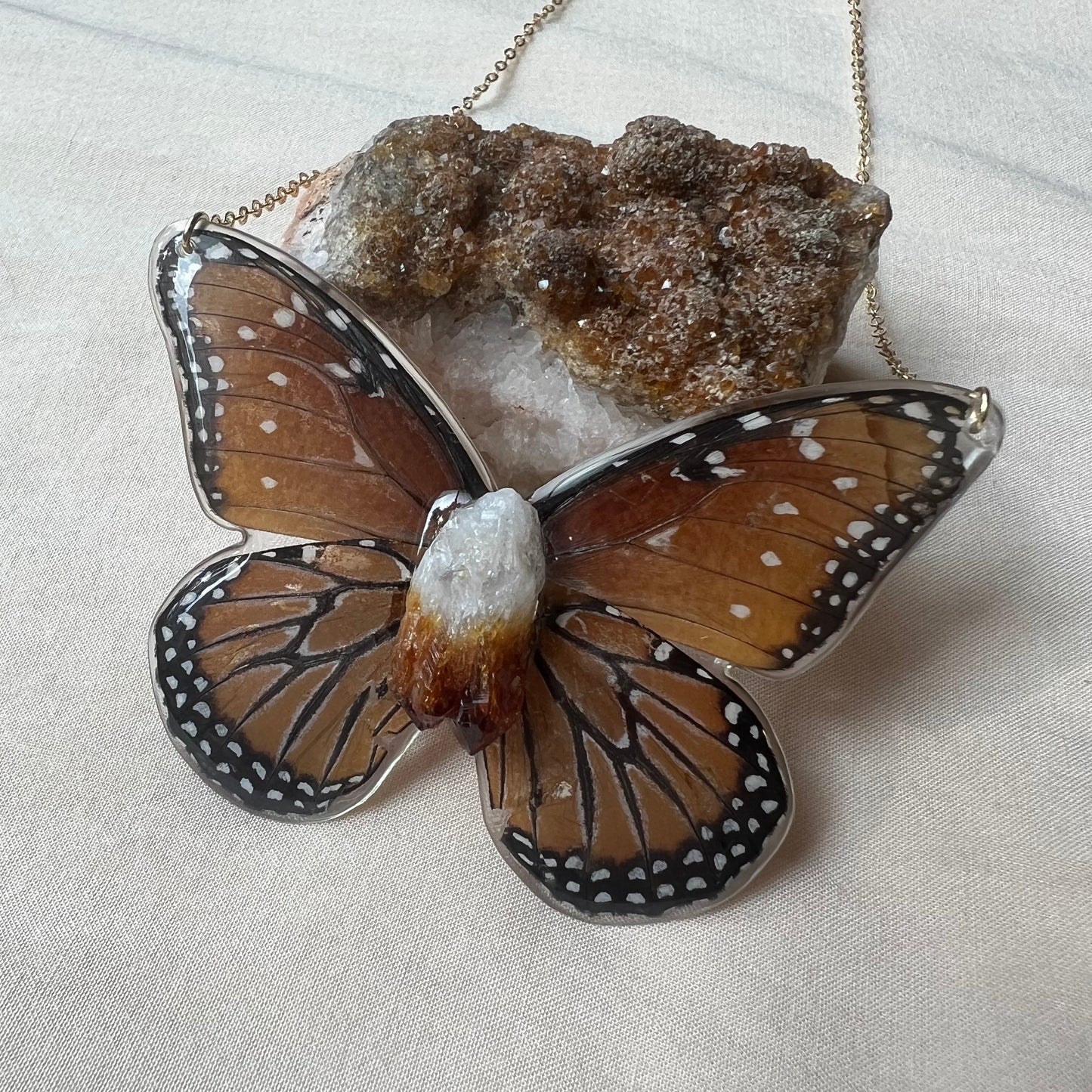 Queen Butterfly Necklace