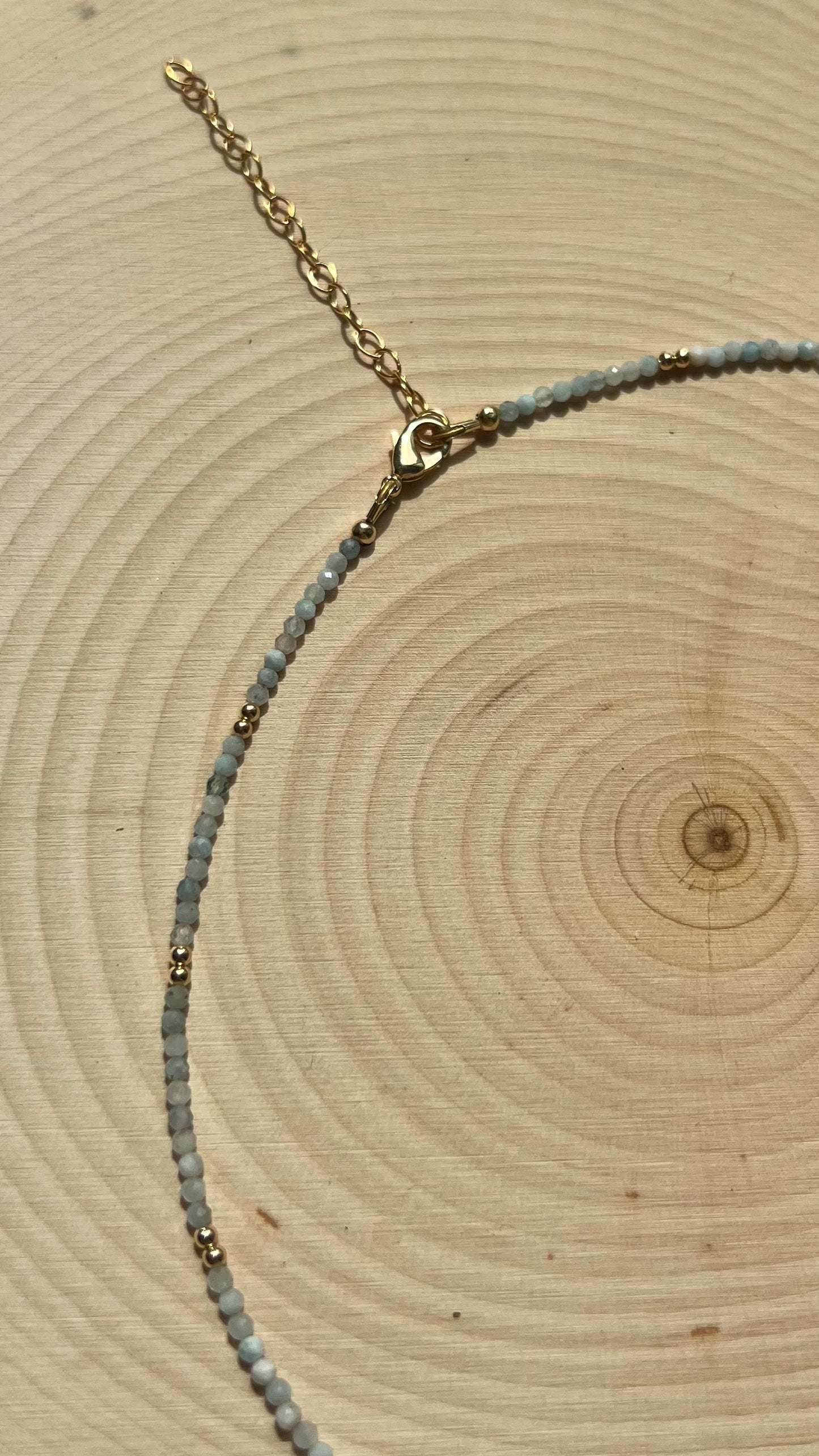 Star Dust Necklace- Aquamarine