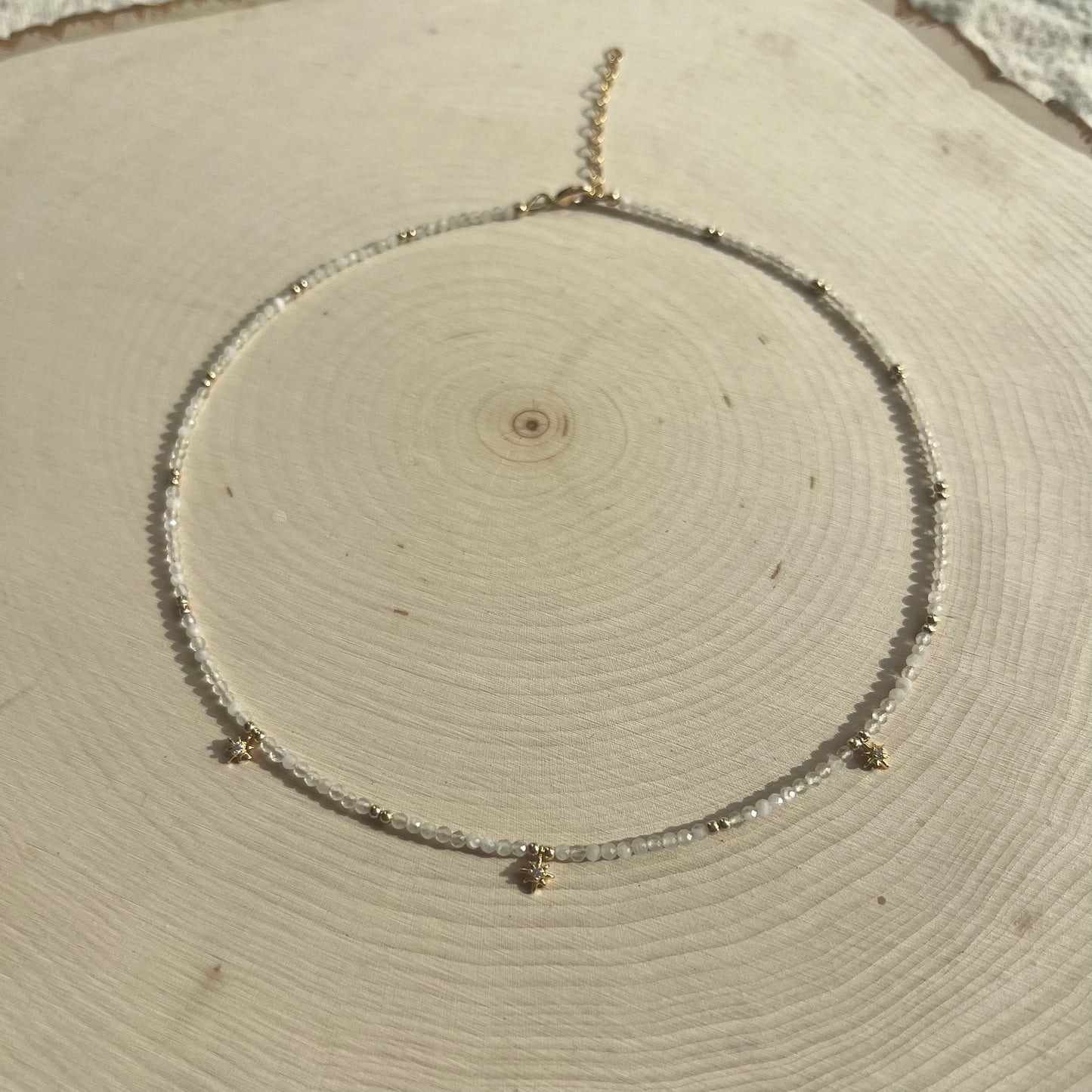 Star Dust Necklace- Moonstone