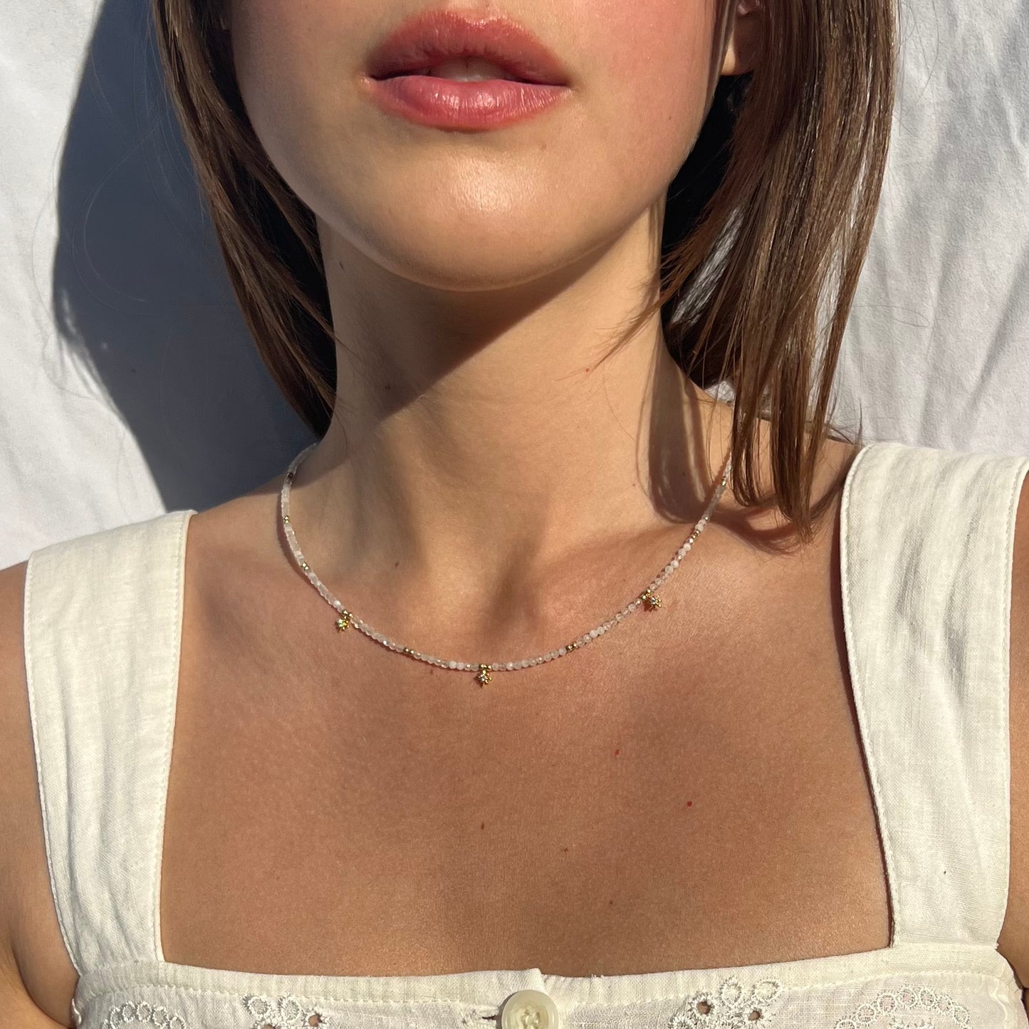 Star Dust Necklace- Moonstone