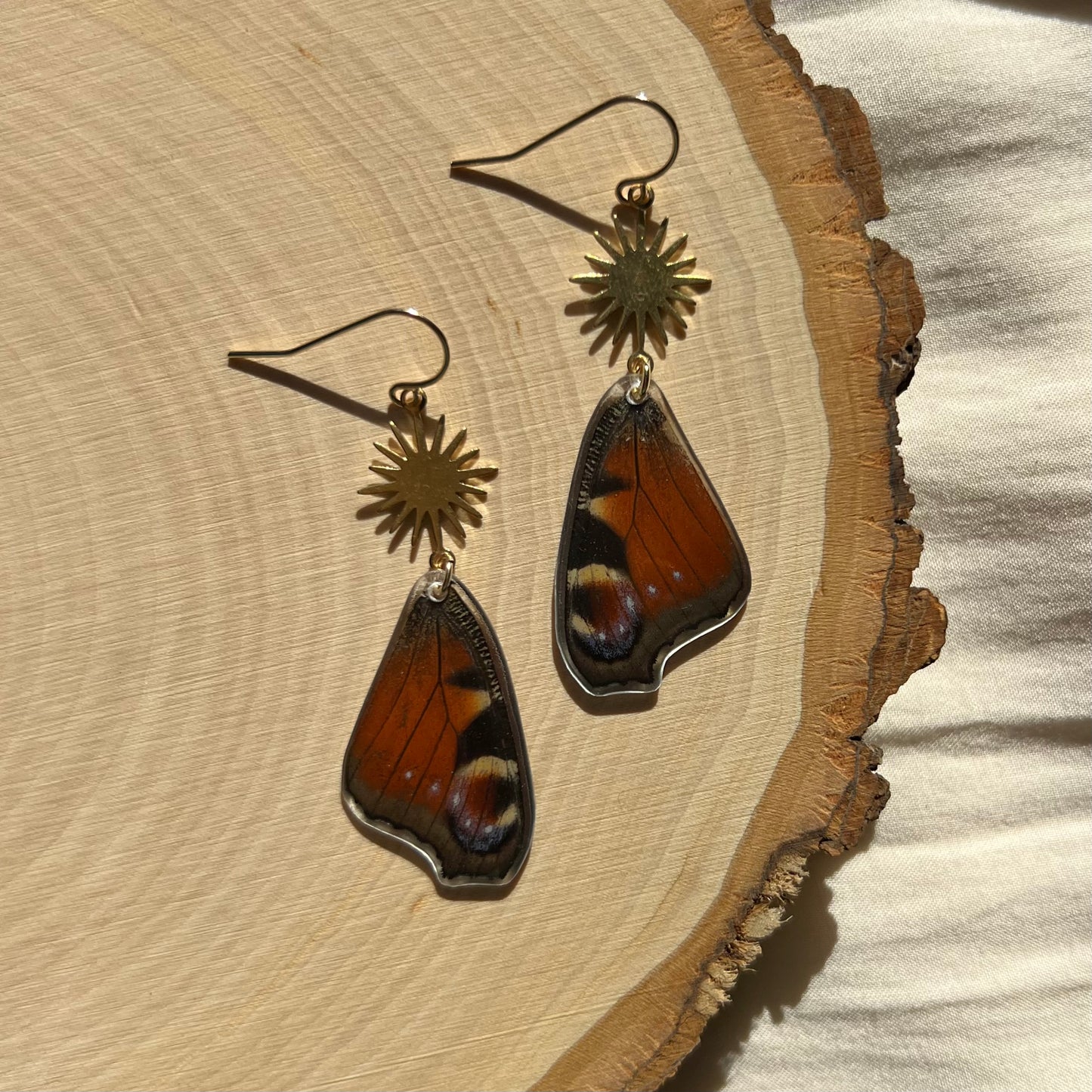 Peacock Butterfly Earrings