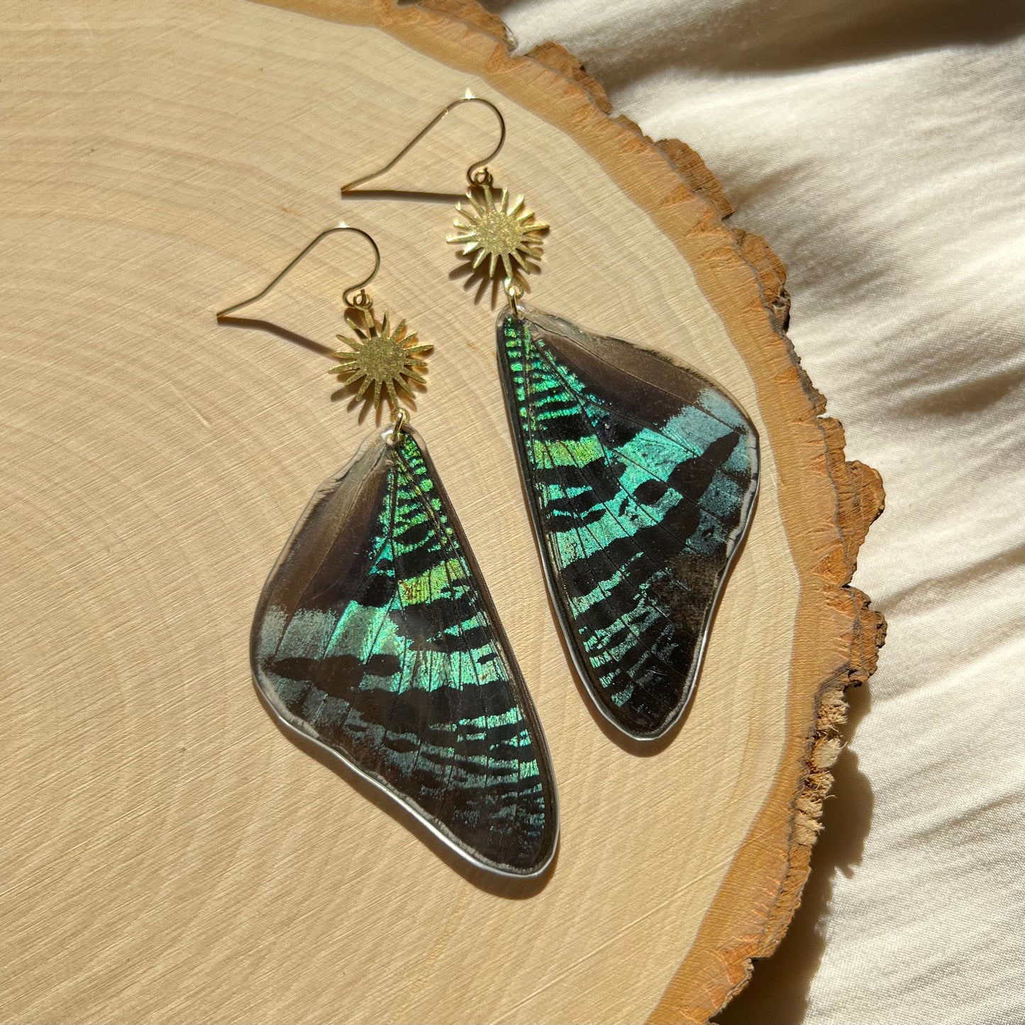 Sunset Moth Earrings