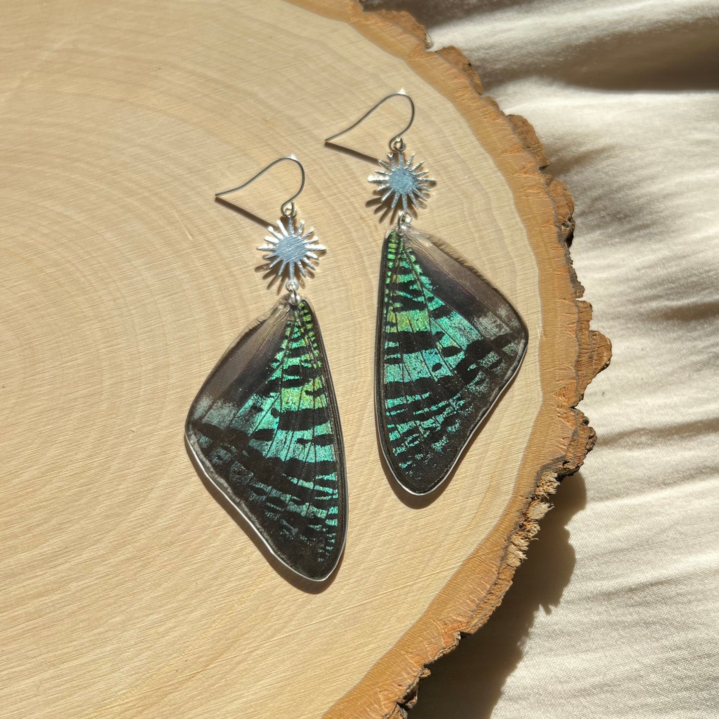 Sunset Moth Earrings