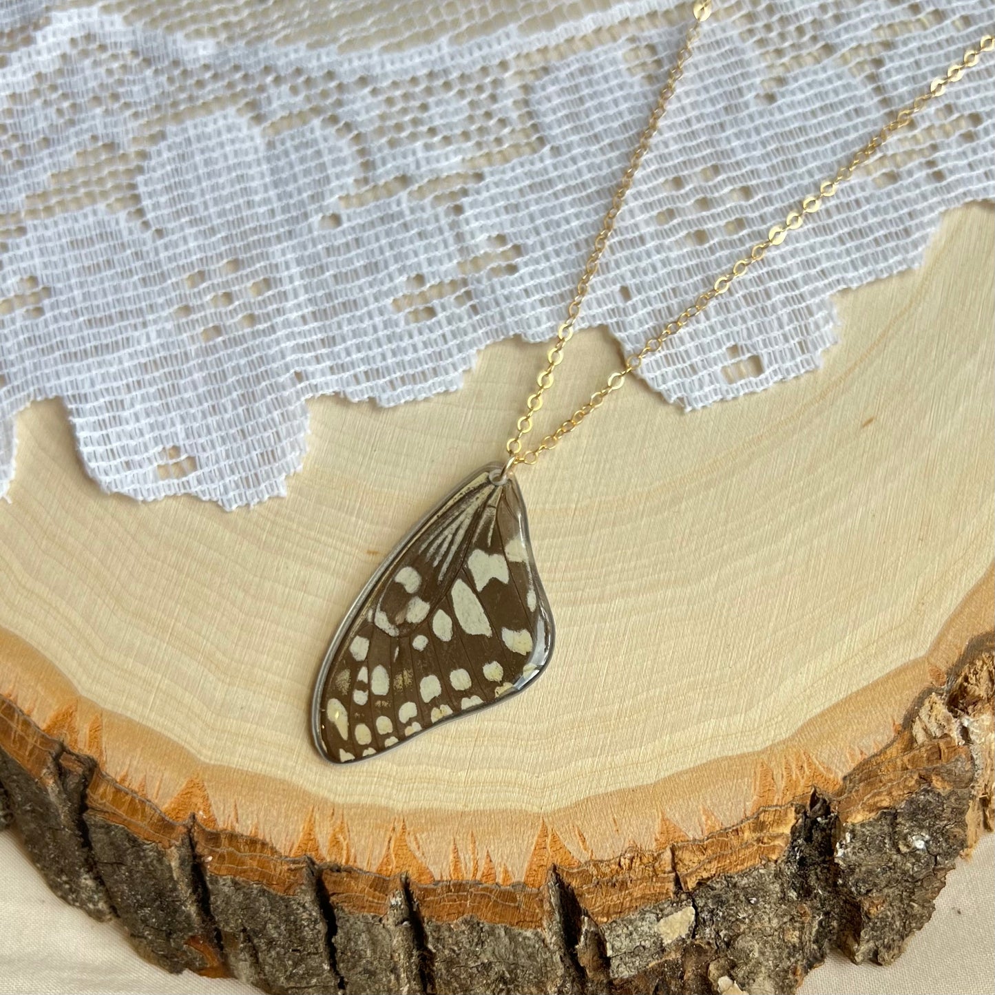 Lime Swallowtail Necklace
