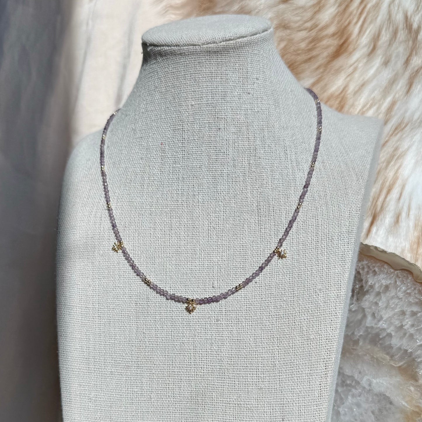 Star Dust Necklace- Amethyst