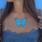 Blue Morpho Butterfly Necklace