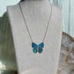 Little Blue Butterfly Necklace