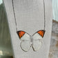 Orange Tip Butterfly Necklace