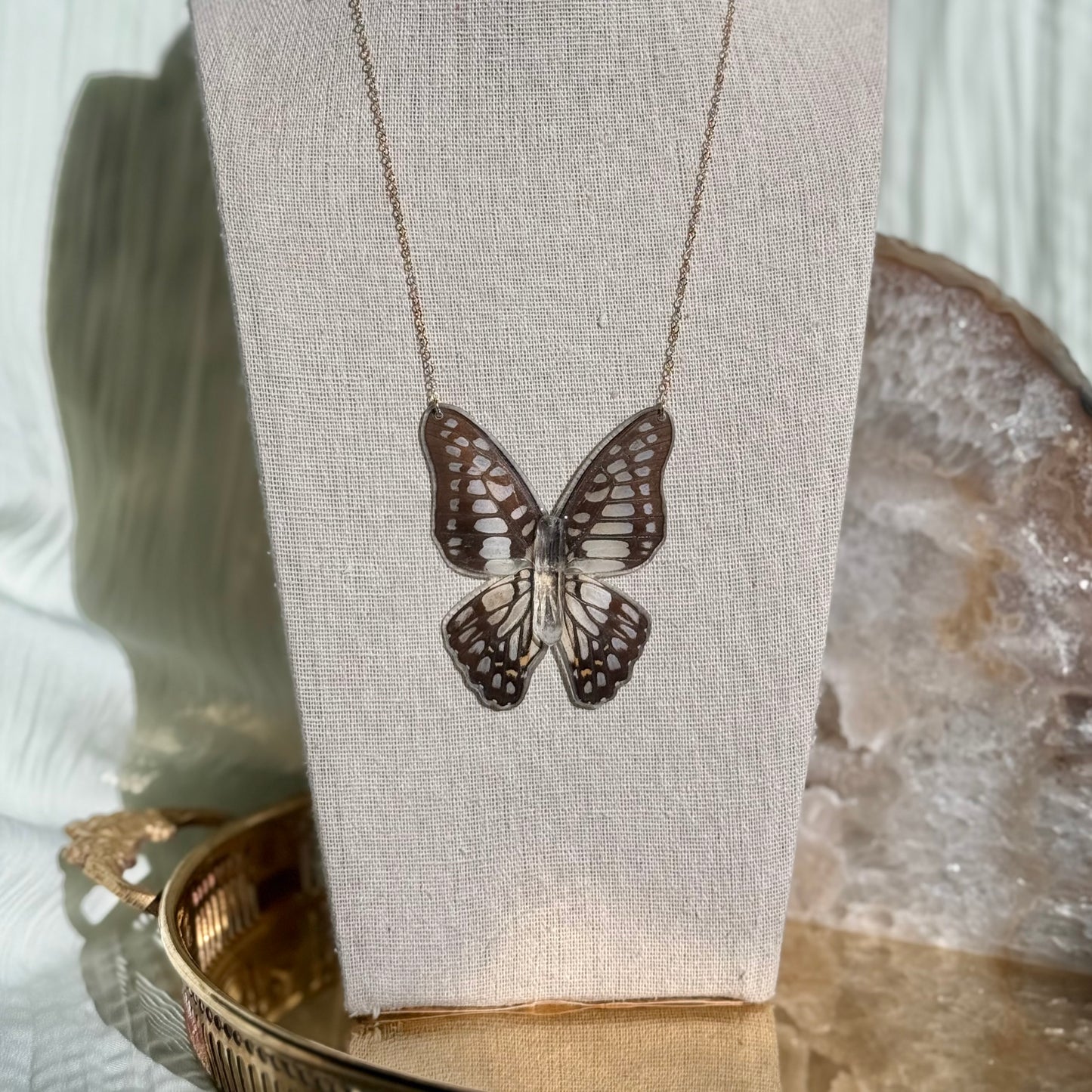 Common Jay Butterfly Necklace