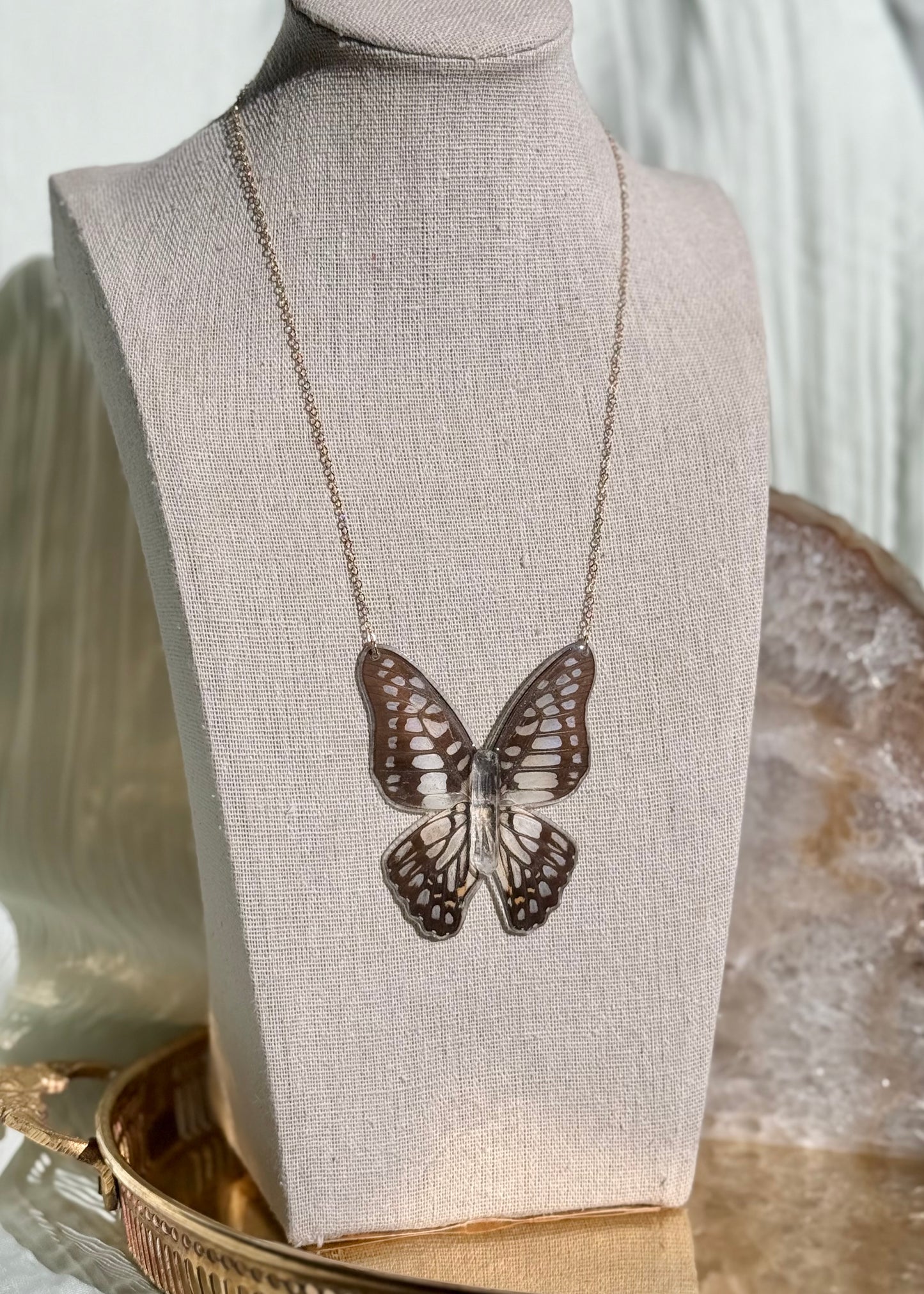 Common Jay Butterfly Necklace