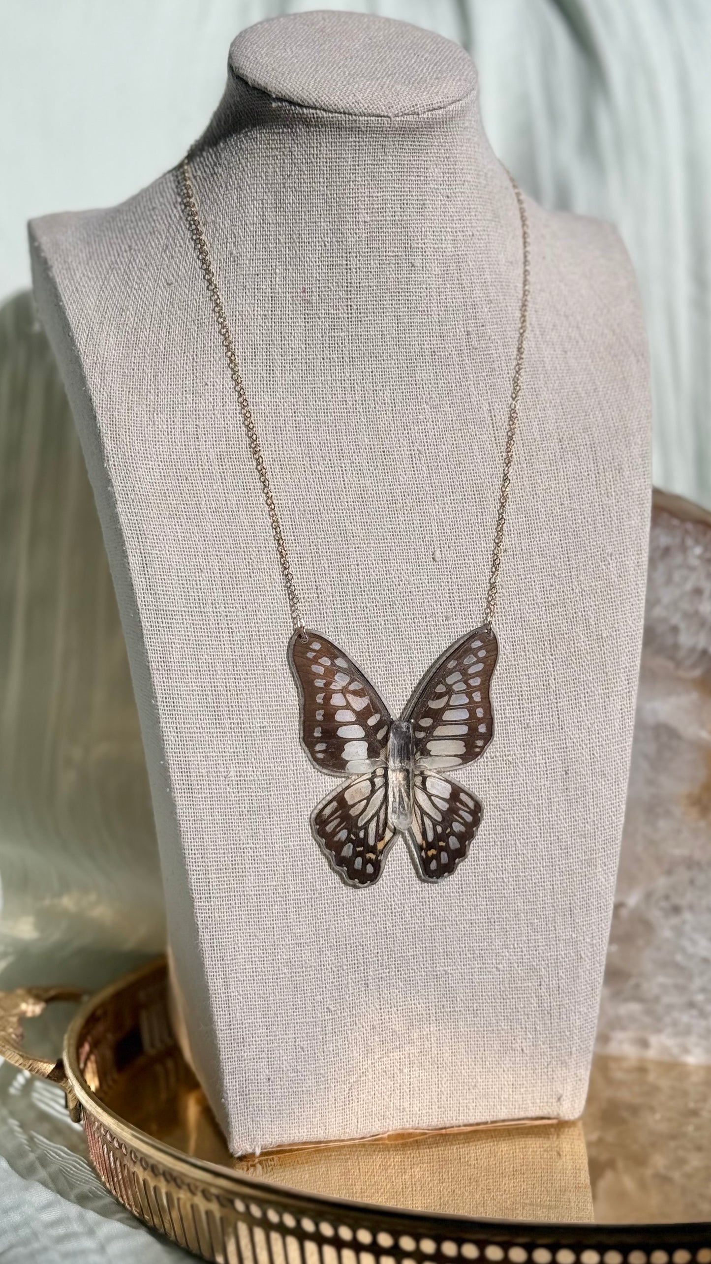 Common Jay Butterfly Necklace