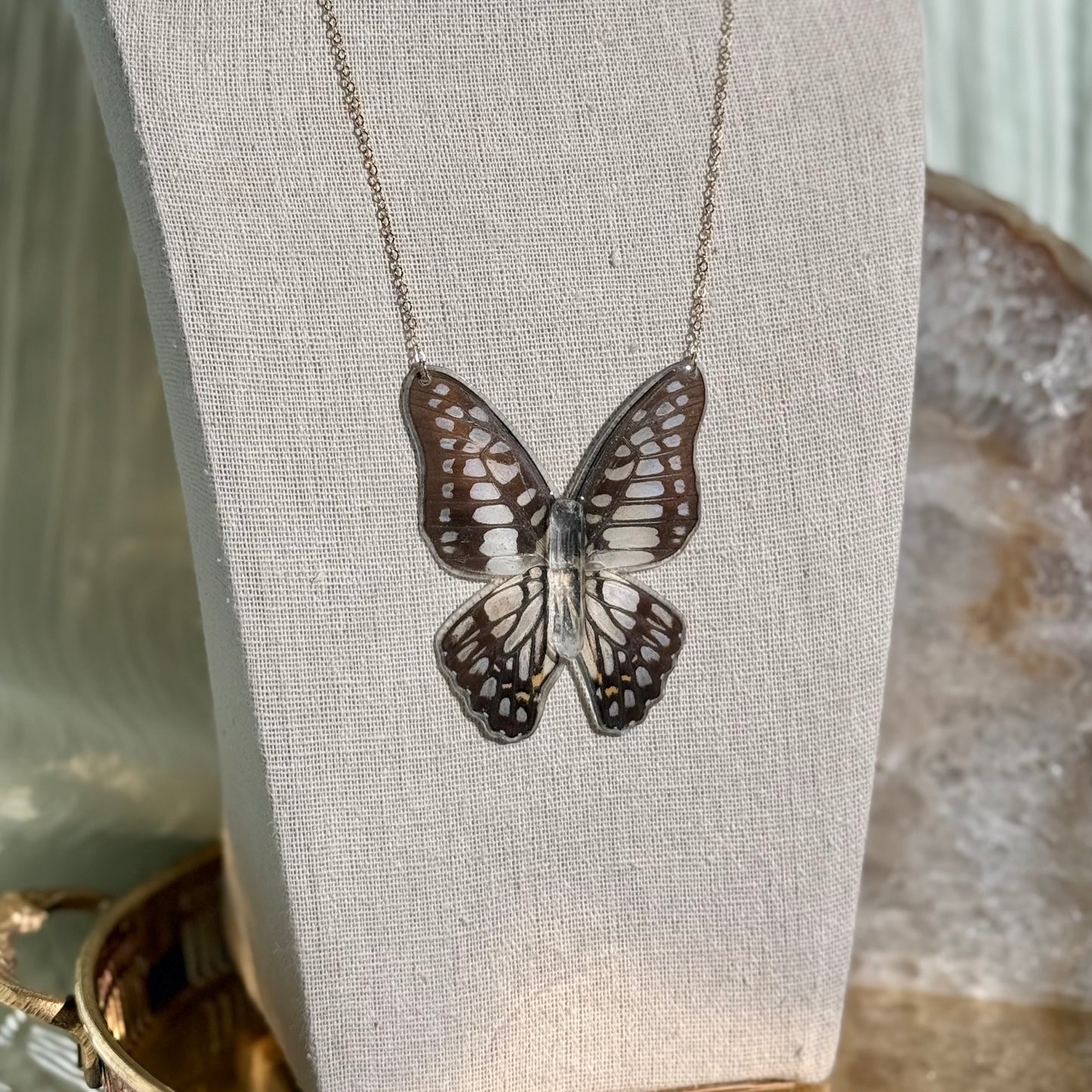 Common Jay Butterfly Necklace