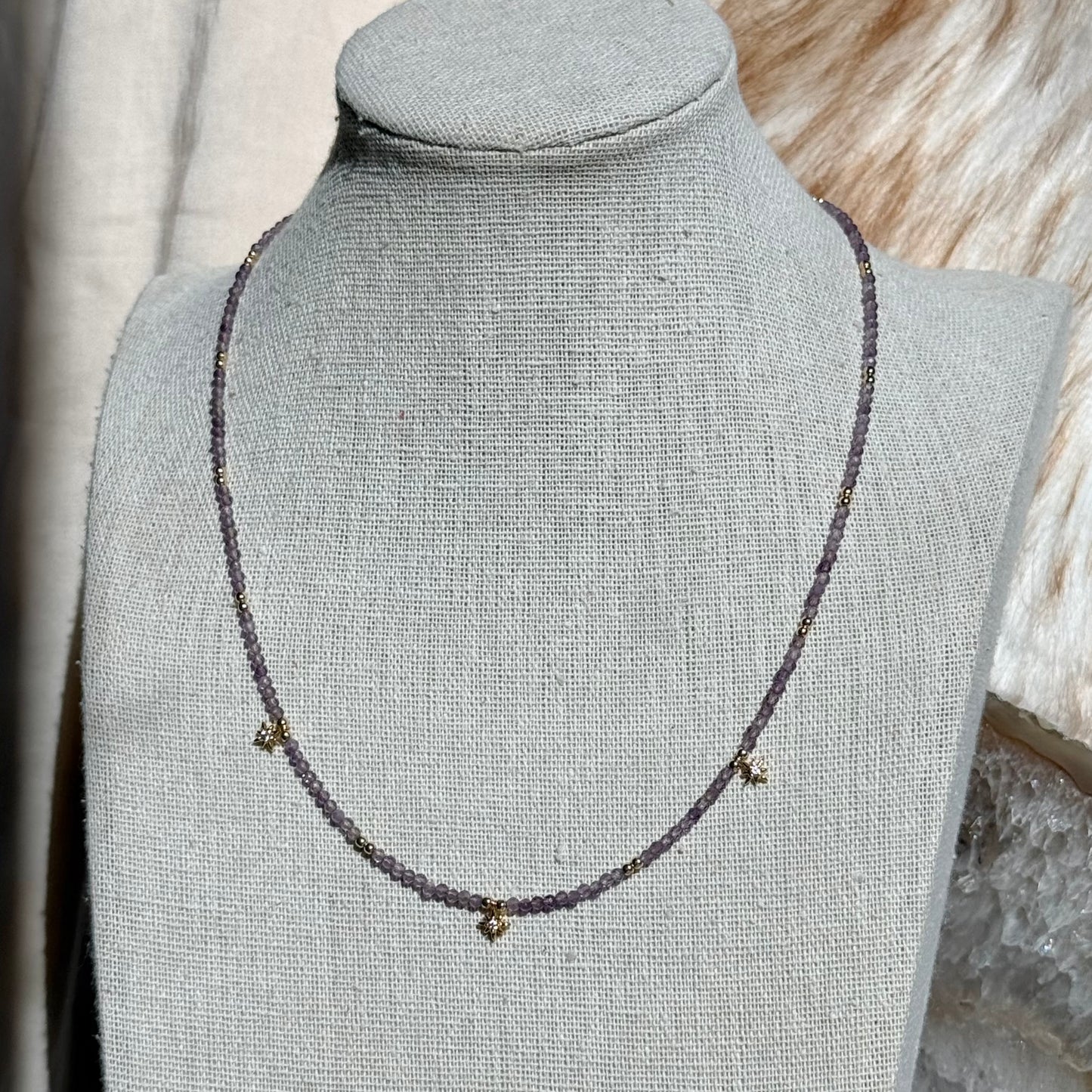 Star Dust Necklace- Amethyst