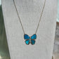 Little Blue Butterfly Necklace