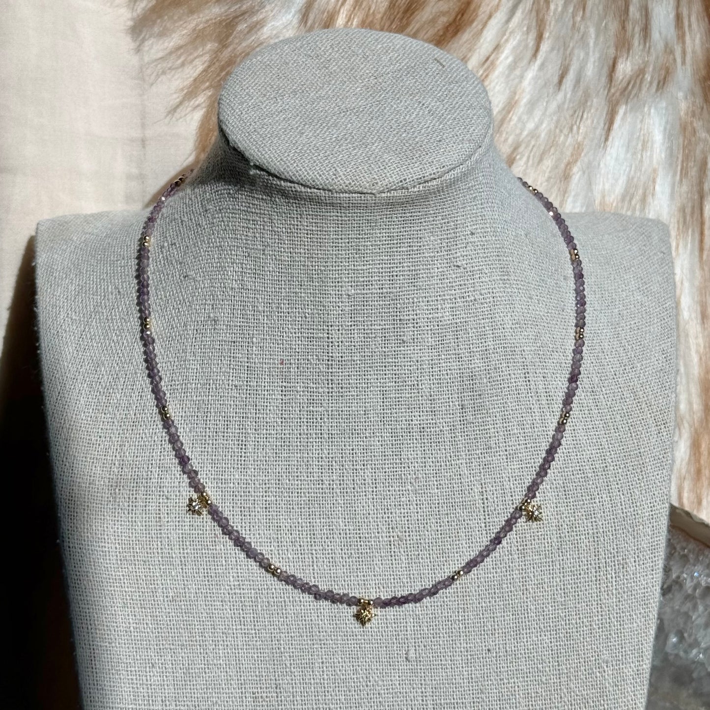 Star Dust Necklace- Amethyst