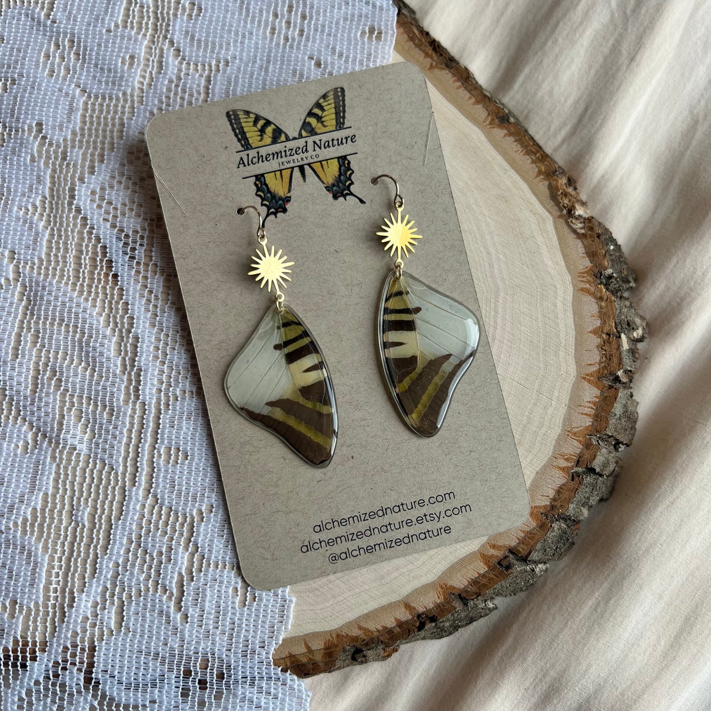 Swordtail Butterfly Earrings