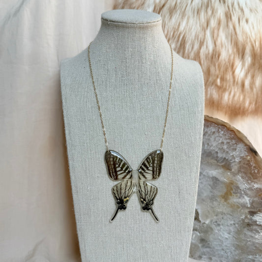 Zebra Swallowtail Butterfly Necklace