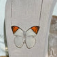 Orange Tip Butterfly Necklace