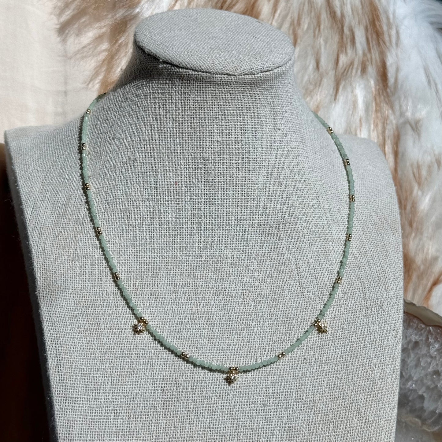 Star Dust Necklace- Jade