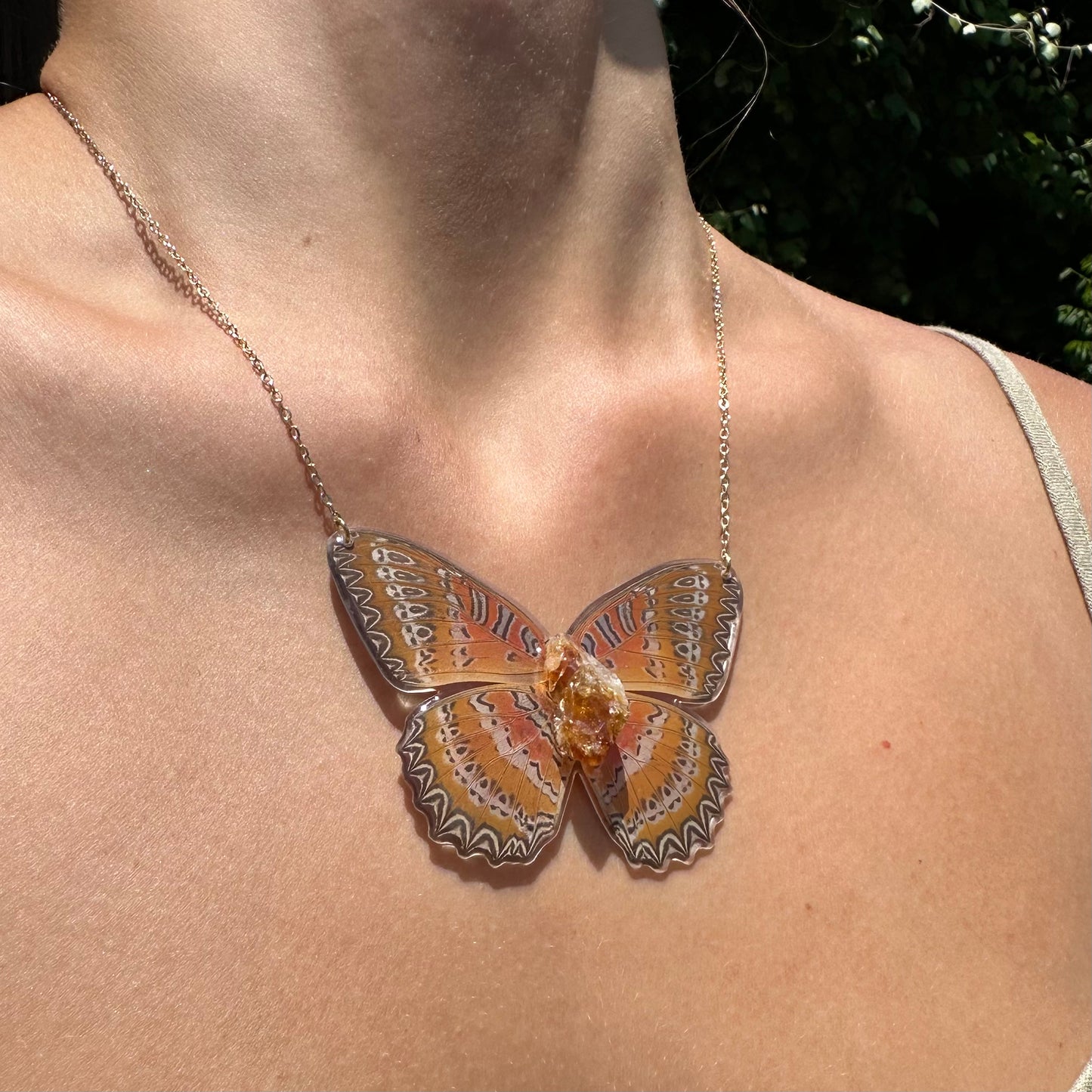 Leopard Butterfly Necklace
