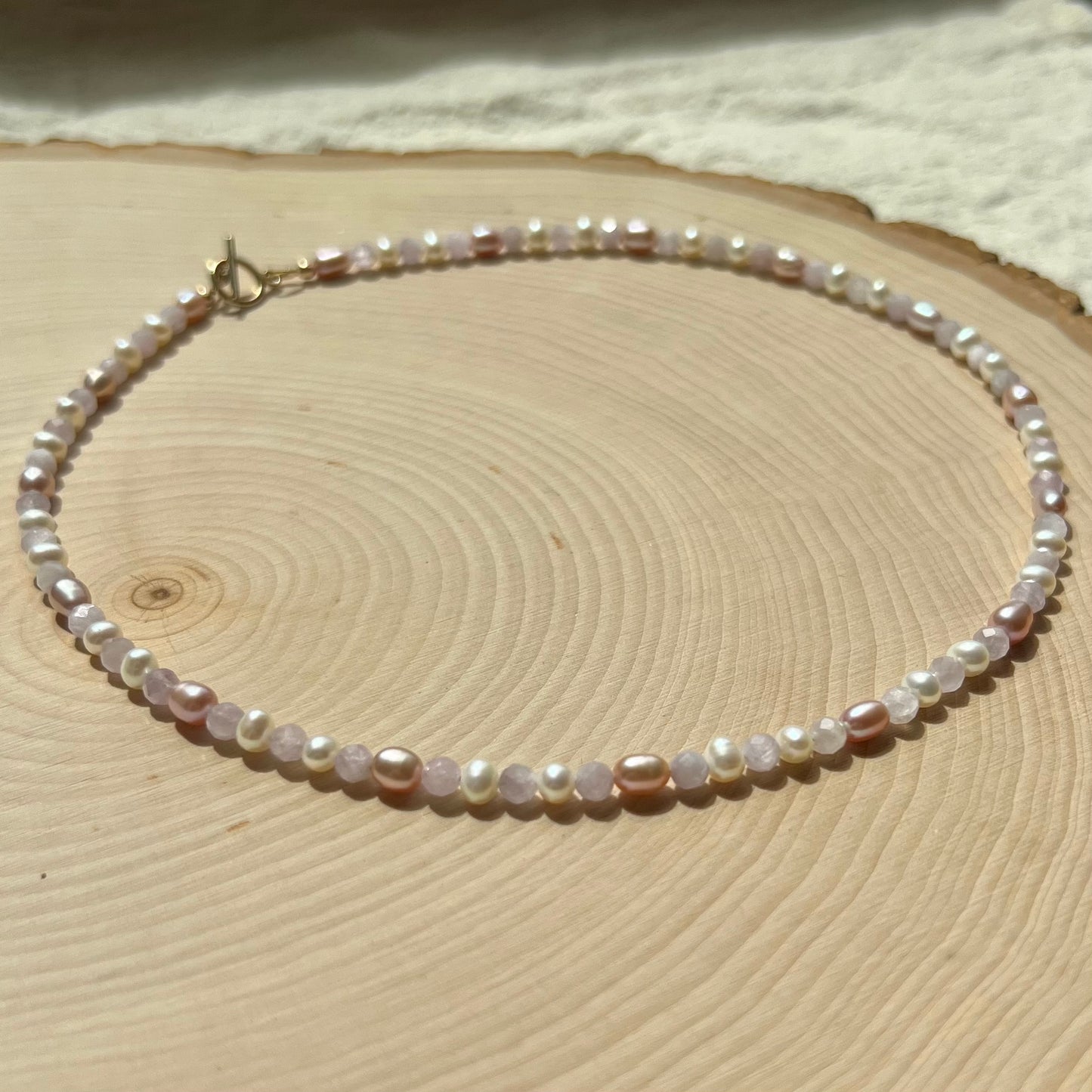 Lilac Blossom Pearl Necklace