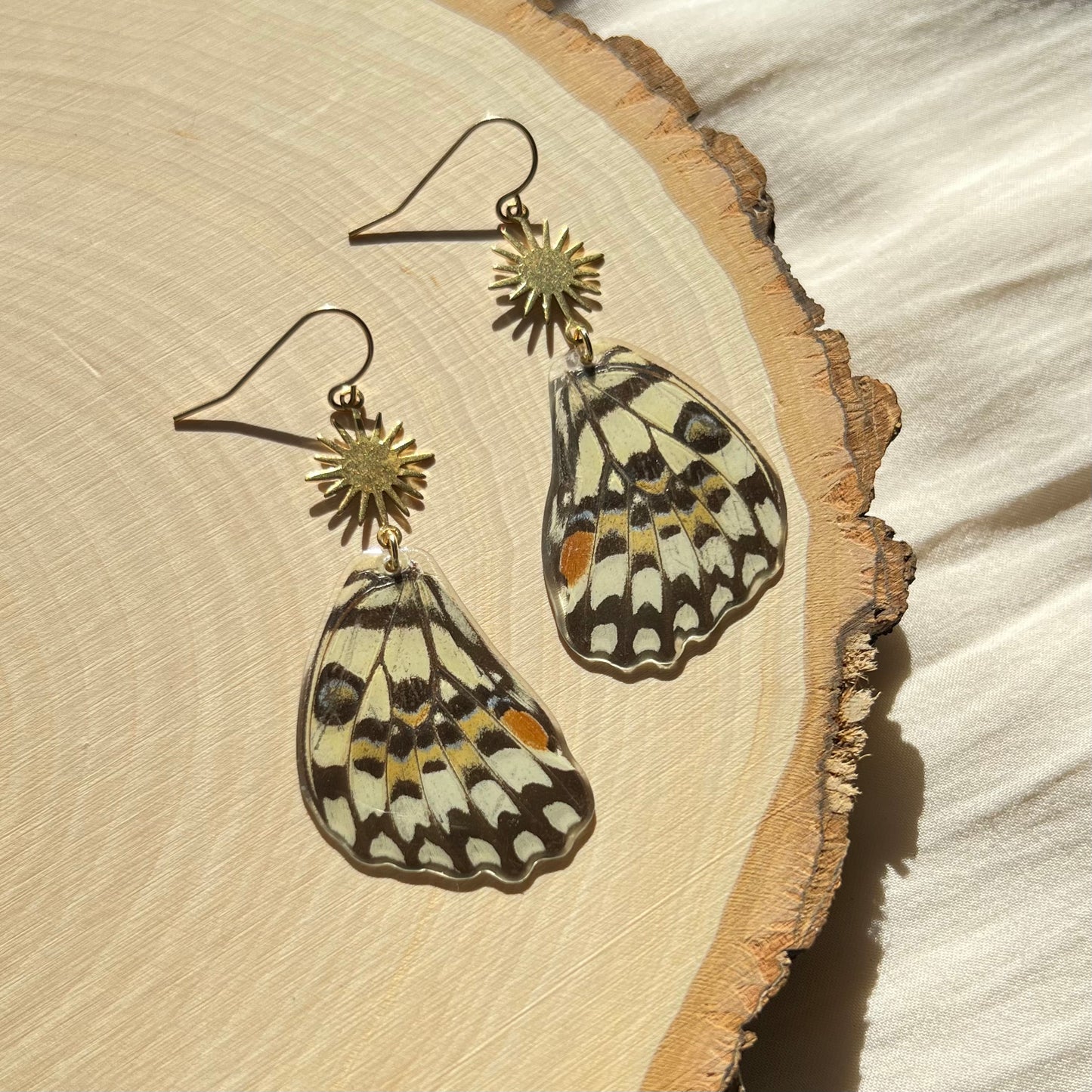 Lime Swallowtail Earrings