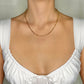 Gold Filled Paperclip Chain Necklace