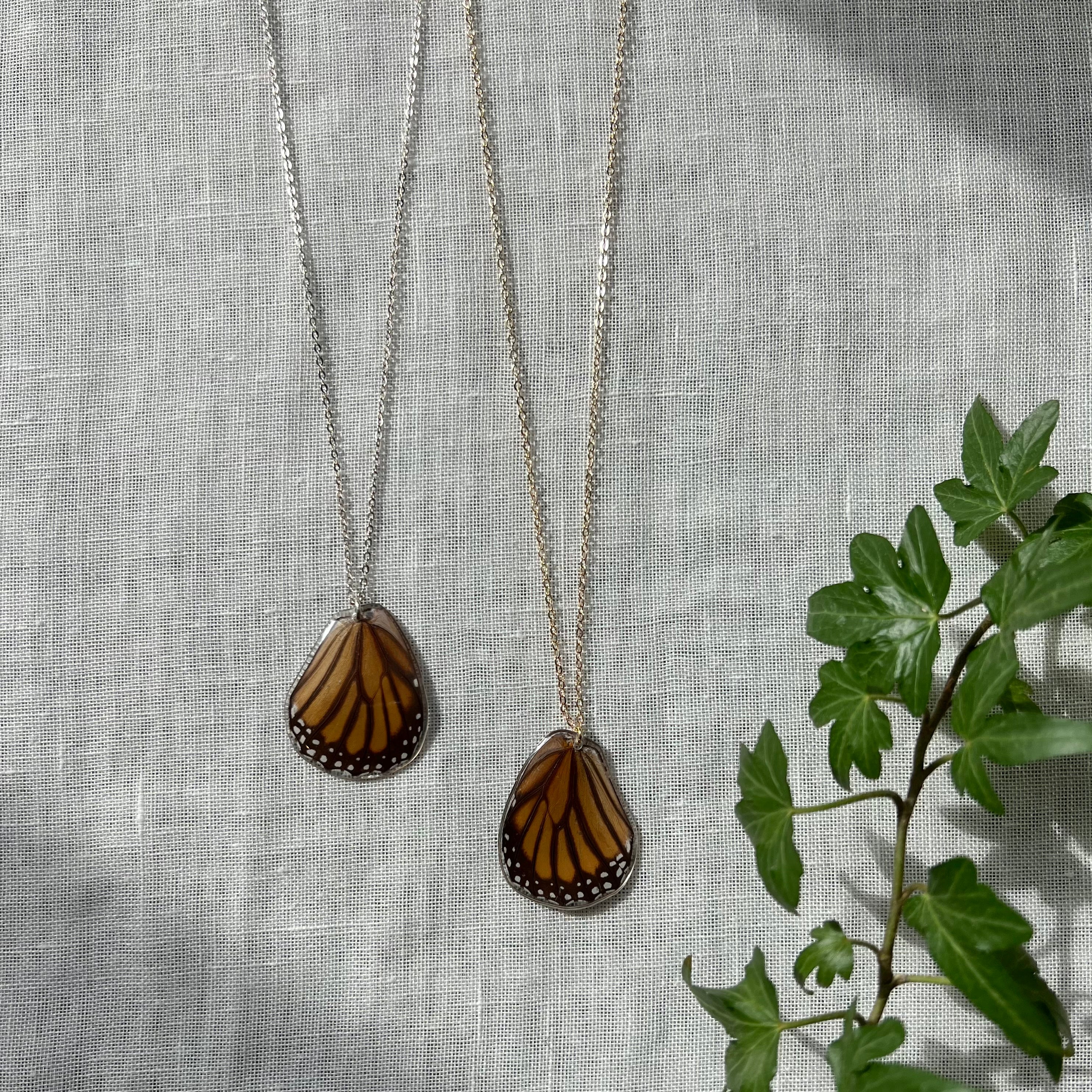 Monarch Butterfly necklace